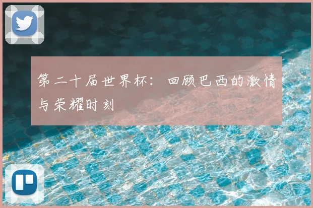 第二十届世界杯：回顾巴西的激情与荣耀时刻